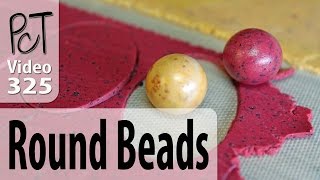 Making Round Polymer Clay Beads That Are Actually Round