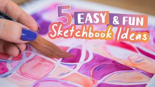 How to fill a Sketchbook with Watercolors & Colored Pencils