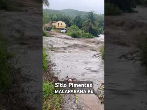 Muita Chuva em Macaparana-PE. Veja a cheia no Sítio das Pimentas. 28/04/2026