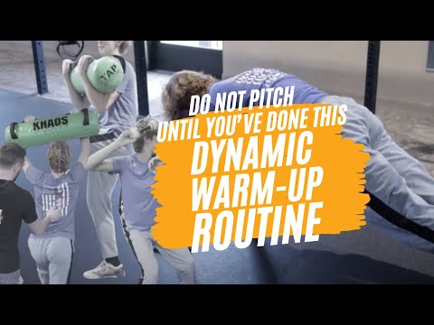Dynamic Warmup Routine for Baseball Pitchers