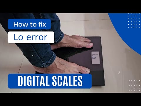 How to fix the 'Lo' error on a digital scale or weighing machine?