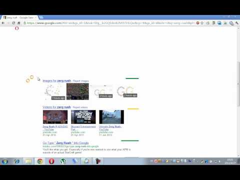 Google's new easter egg "Zerg rush"