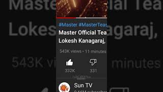 Thalapathy Vijay Master  teaser Record breaking wh
