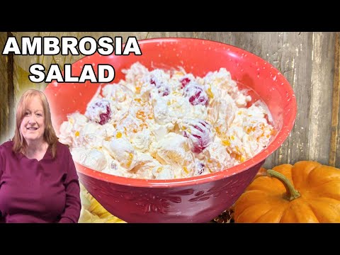 AMBROSIA SALAD, A Tropical Fruit Salad Perfect for the...