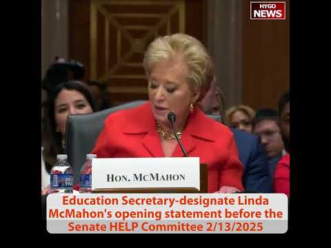 Linda McMahon at Confirmation Hearing: 'Spent Almost a Trillion Dollars and Performance Scores Continue to Go Down'