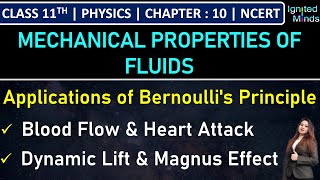 Class 11th Physics | Applications of Bernoulli's Principle | Example 10.8 | Chapter 10 | NCERT