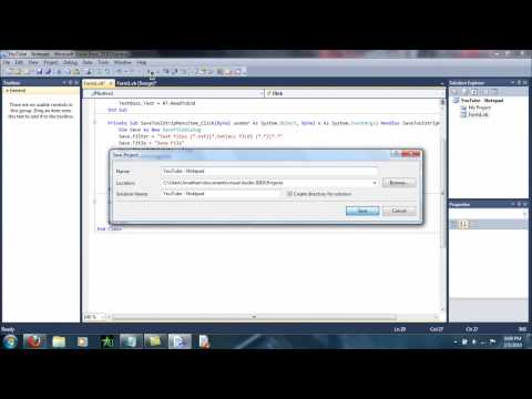 Visual Basic 2010 Tutorial - Notepad