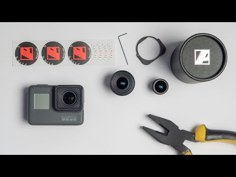 Lens upgrade for GoPro 5, GoPro 6, GoPro 7, GoPro 2018. PIXAERO macro lens with manual focusing