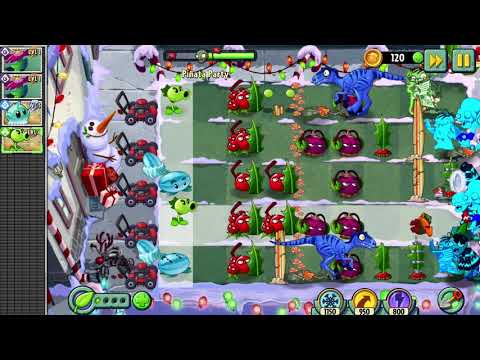 Plants vs Zombies 2 gameplay - Piñata Party - 7th December 2021 (Holly Barrier)