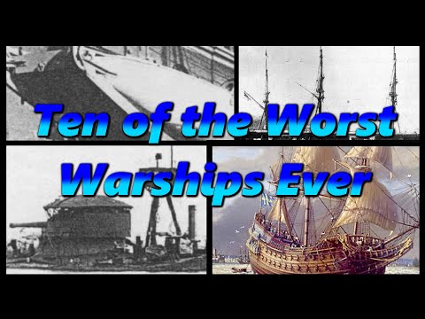 10 of the Worst Warships Ever | History in the Dark
