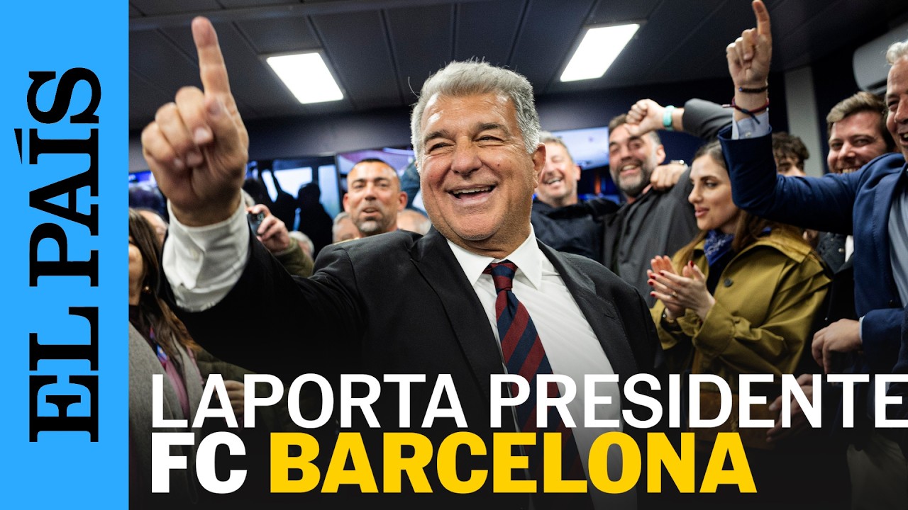 JOAN LAPORTA es reelegido PRESIDENTE del FC BARCELONA | EL PAÍS
