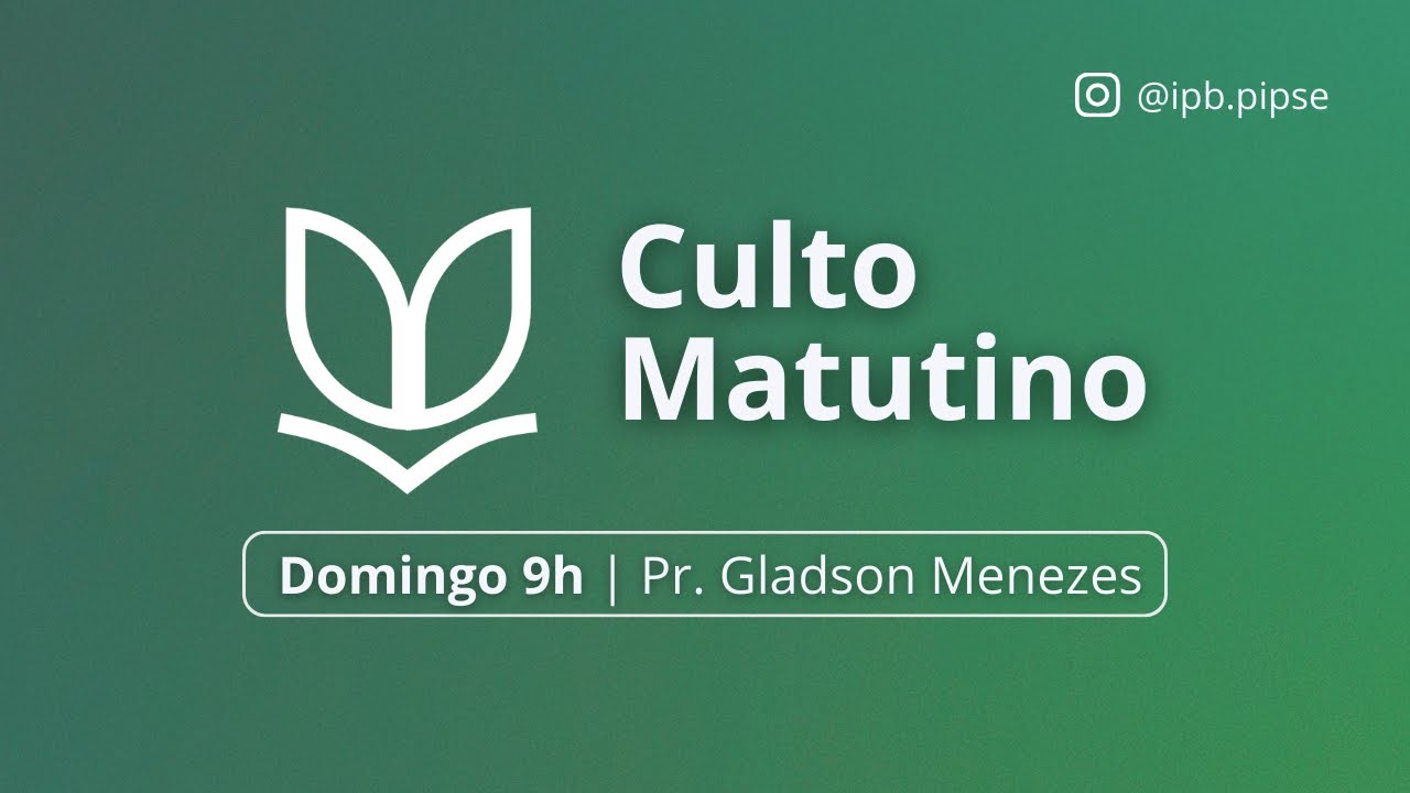 Culto Matutino PIPSE - 01/12/2024 - Gênesis 11:1-9 " A Torre de Babel "