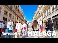 Malaga Spain Street Walking Tour November 2022 [4K]
