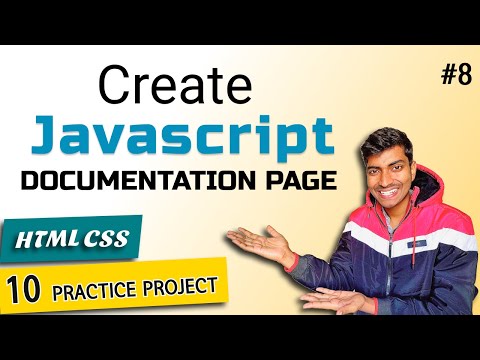 #8 Javascript Documentation Website    | HTML CSS 10 Practice Projects for Beginners | 2023 | Hindi