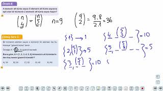 Eğitim Vadisi TYT Matematik 32.Föy Kombinasyon 1 Konu Anlatım Videoları