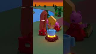 WINDY Camping! 🍃🏕️ #PeppaPig #Shorts #summer #LEGODUPLO