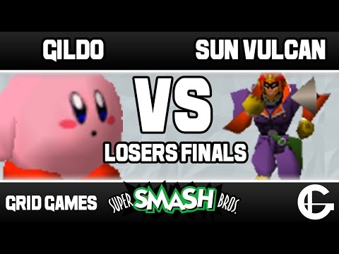 Gildo (Kirby/Jigglypuff) VS Sun Vulcan (Falcon/Luigi) | Grid Smash 64 Weekly 32 | Losers Finals