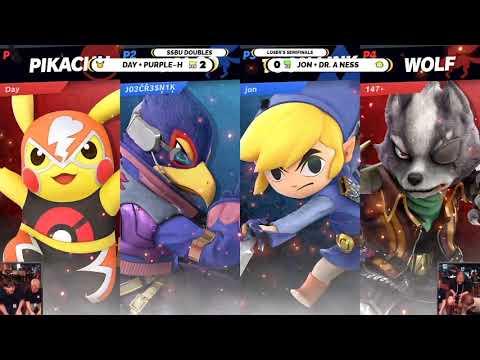 Big Cheese 2 - SSBU Doubles - Day+Purple~H vs Jon+Dr A Ness - Losers Semis