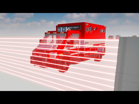 Cars vs Laser Wall | Teardown Gameplay