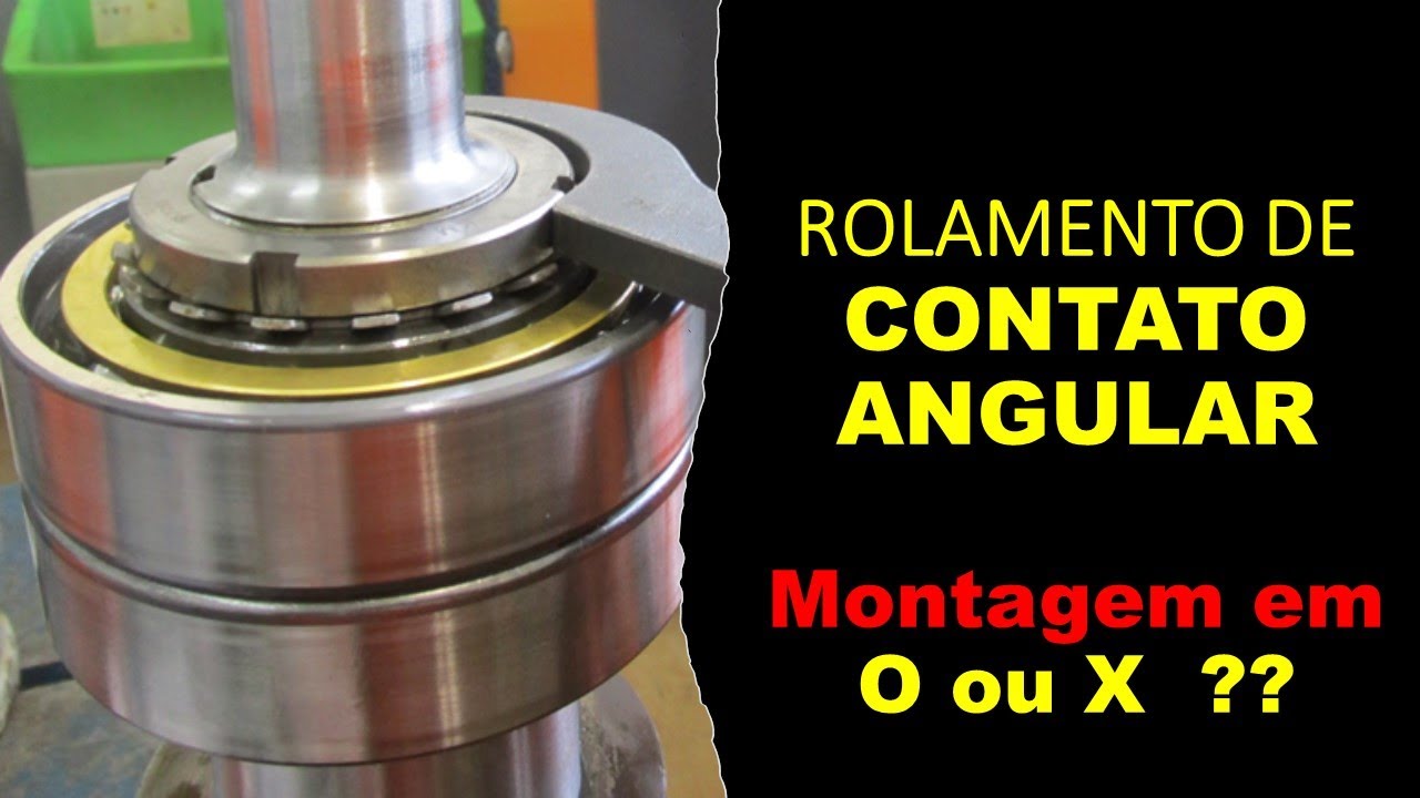 ROLAMENTOS DE CONTATO ANGULAR - Montagem em O ou  X  ??