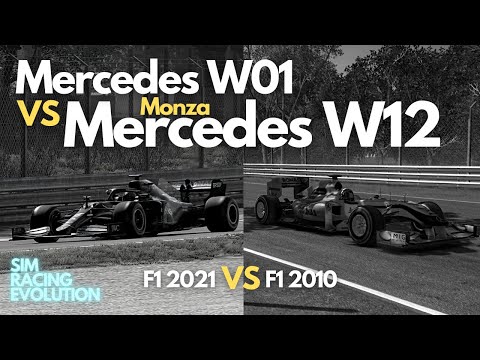 Thumbnail for Mercedes W01 vs W12 | Speed Comparison | Monza by Car