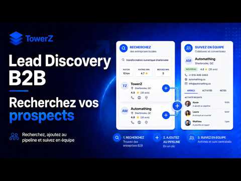 B2B Lead Discovery with TowerZ: Find Your Prospects and Track Them as a Team