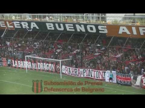 "Hinchada y Festejos | Defensores de Belgrano Campeón 2014" Barra: La Barra del Dragón • Club: Defensores de Belgrano