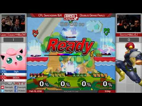 CFL Smackdown 164 Melee - Crunch + Hbox vs Gahtzu + MrLz - Doubles GF