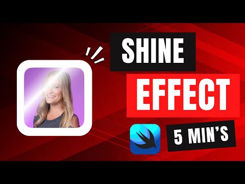 SwiftUI Shine Effect - Custom View Modifier - iOS 17 - Xcode 15 thumbnail
