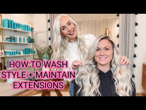 YouTube video about: How to take care of hand tied extensions?