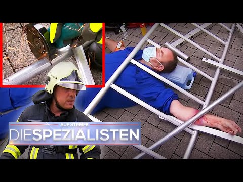 Einsatz der Flex 💥 Verunfallter Rainer muss AUS GERÜST GESCHNITTEN werden | Die Spezialisten | SAT.1