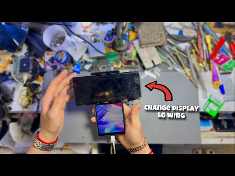 how to change display LG Wing . Step by step .