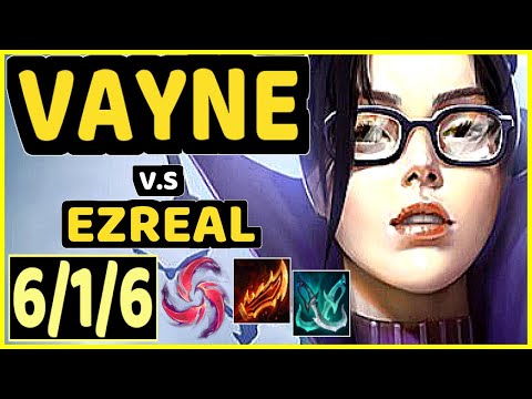 KLAUS (VAYNE) vs EZREAL - 6/1/6 KDA BOTTOM ADC CHALLENGER GAMEPLAY - BR