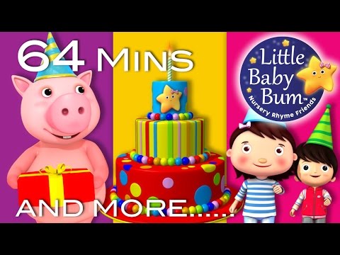 Happy Birthday Song | Plus Lots More Nursery Rhymes | 64 Minutes Compilation from LittleBabyBum!