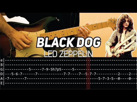 Led Zeppelin - Black Dog (Guitar lesson with TAB)