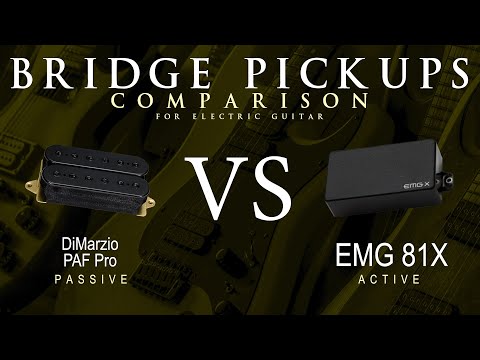 DiMarzio PAF PRO vs EMG 81X - Bridge Guitar Pickup Comparison Tone Demo