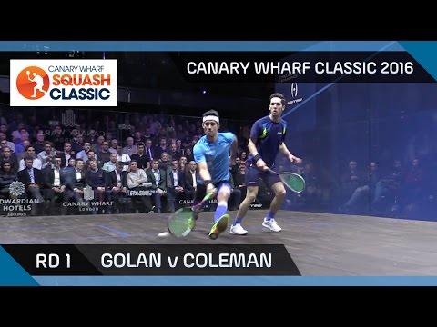 Squash: Golan v Coleman - Canary Wharf Classic 2016 - Rd 1 Highlights
