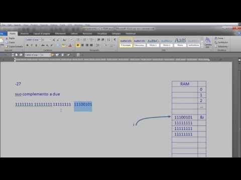 Teoria Informazione / Corso C++ ITA 13 - vedere i bit nella RAM