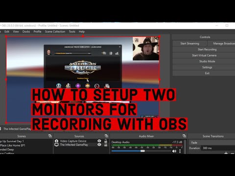 Setting up two monitors for recording in OBS