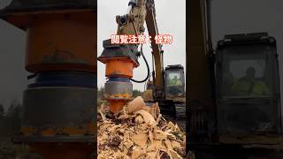 【衝撃】1日かかる切り株、オレンジの怪物なら何分？ｗ