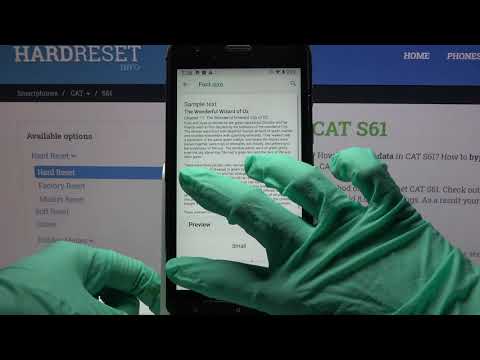 How to Change Font Size in CAT S61?