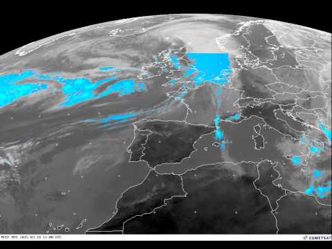 Europe percipation/clouds timelapse 28-03-2015