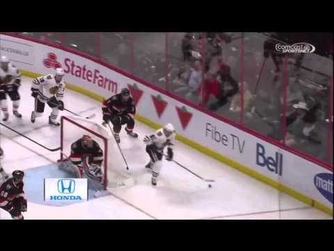 Marian Hossa Scores His 1,000th Point On NHL