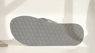 KuaiLu Men's Yoga Mat Leather Flip Flops Thong Sandals with Arch Suppo