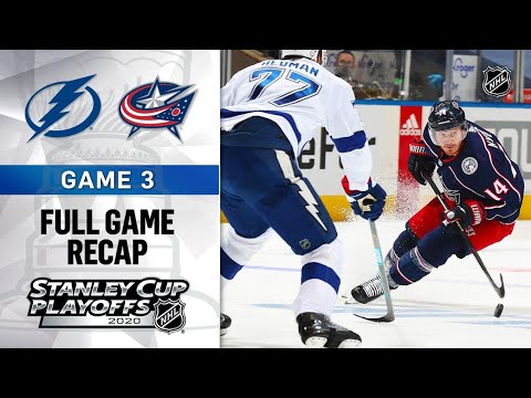 NHL PS4. 2020 STANLEY CUP PLAYOFFS FIRST ROUND GAME 3 EAST: LIGHTNING VS BLUE JACKETS. 08.15.2020 !