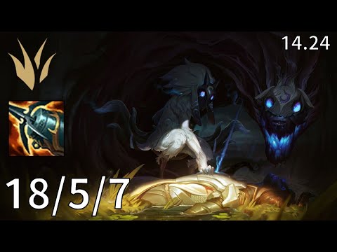 Kindred Jungle vs Graves - EUW diamond | Patch 14.24