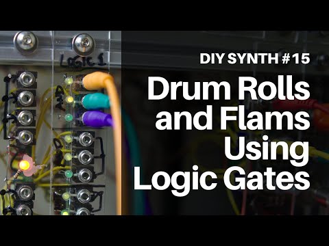 DIY Synth Jam #15 - Drum Rolls and Flams using the CD4081 AND Gate Module