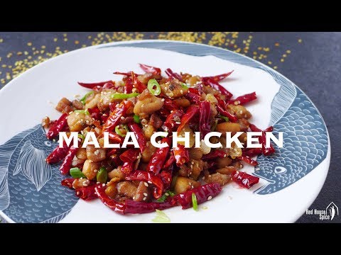 Mala chicken (Laziji, 辣子鸡)