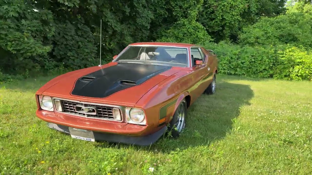 **SOLD on the CCC Buy-It-Now Lot** 1973 Ford Mustang SportsRoof Tribute Mach 1 4-Speed Manual, Ontario Safetied