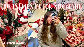 SHOP WITH ME FOR CHRISTMAS DECOR + HUGE HAUL 🎄 Target, Hobby Lobby, HomeGoods & more